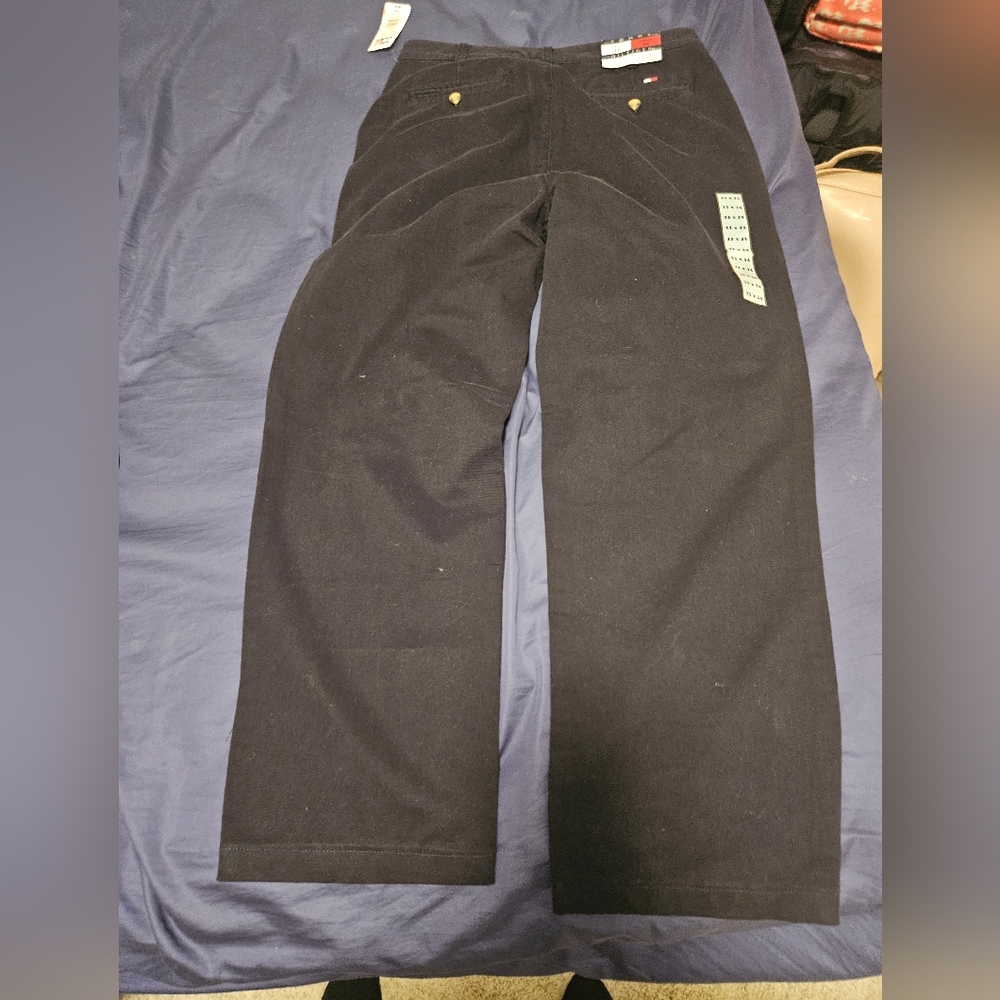 Tommy Hilfiger Black Khakis 33x34 new with tags